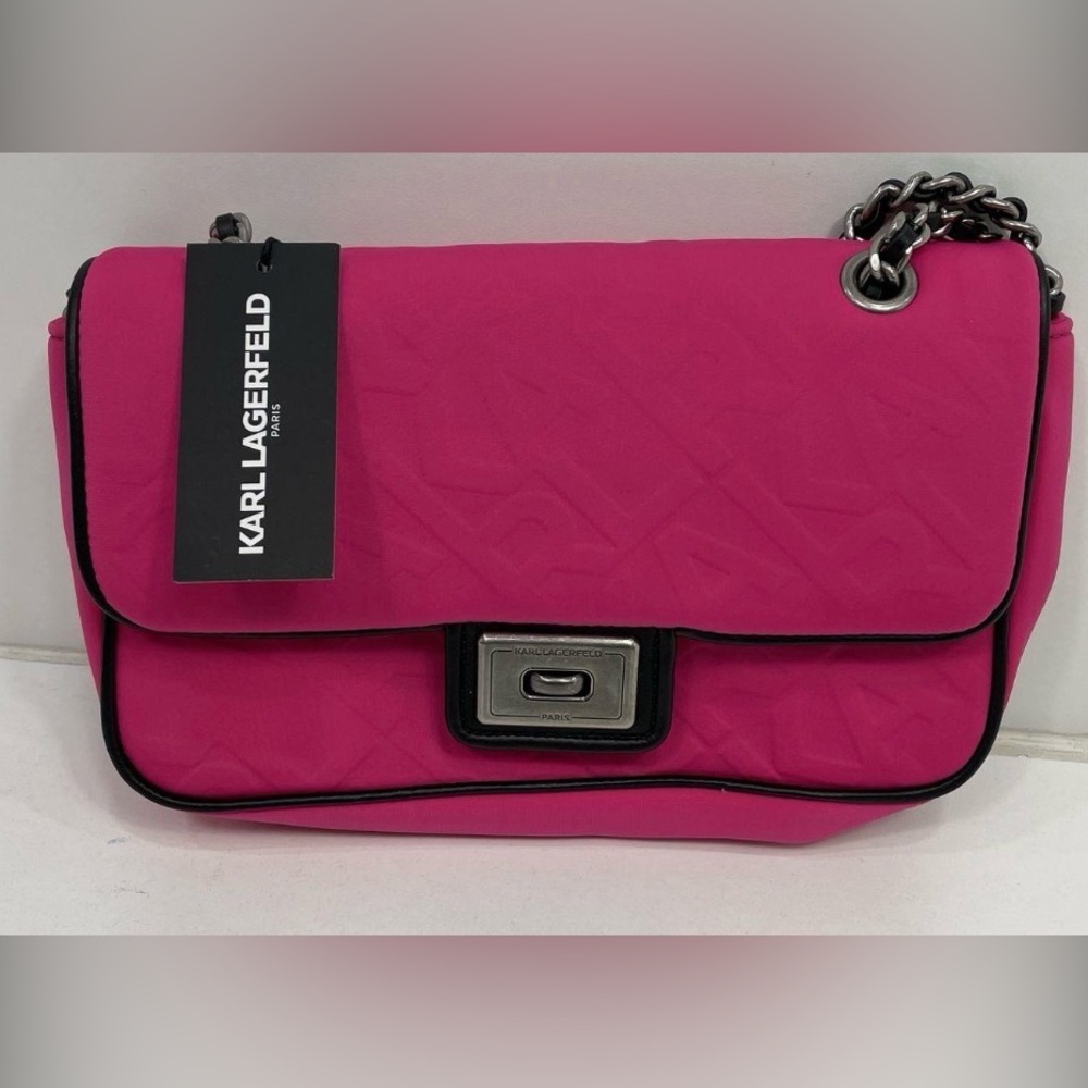 Karl Lagerfeld Pink Shoulder Bag - Picture 3 of 6